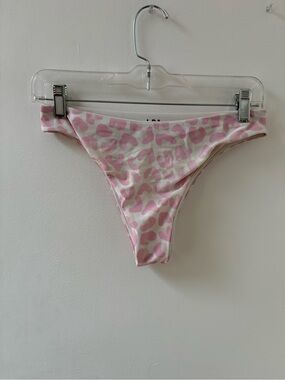 LPA Pink Leopard Print Bikini Bottoms